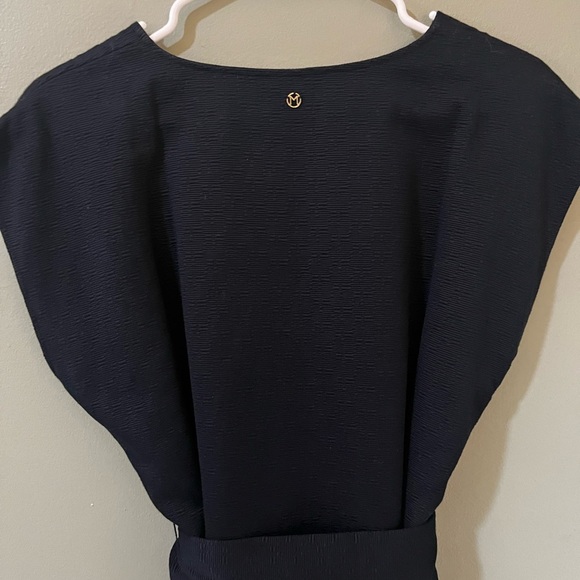 Marie Oliver Blue Sheath Dress Sleeveless V-Neck - Picture 8 of 13